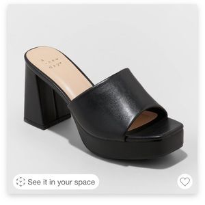 Kathy Platform Mule Heels